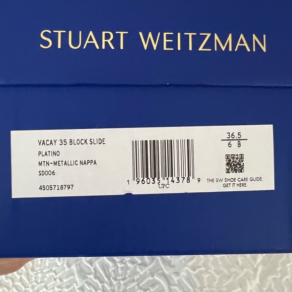 NWT Stuart Weitzman Vacay Block Slide - Picture 5 of 8